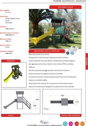 Vedi il dettaglio per TORRE SCIVOLO IN STRONGPLAST - PLASTICA ETEROGENEA